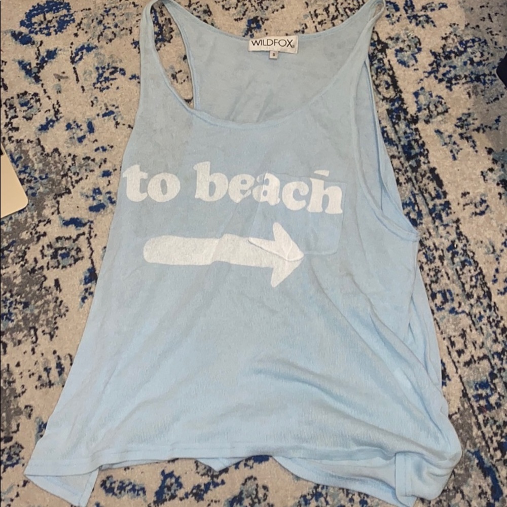 wildfox to beach tank top